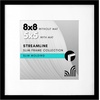 image:imageAmericanflat 8x10 Picture Frame with ShatterResistant Glass  Use as 5x7 Frame with Mat or Display 8x10 Photo Without Mat  Streamline Collection  Picture Frames for Tabletop and Wall  White  Shatterresistant glass wall or tabletop display with included easel sawtooth hangers included secure turntab backingBlack