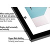 image:imageAmericanflat 8x10 Picture Frame with ShatterResistant Glass  Use as 5x7 Frame with Mat or Display 8x10 Photo Without Mat  Streamline Collection  Picture Frames for Tabletop and Wall  White  Shatterresistant glass wall or tabletop display with included easel sawtooth hangers included secure turntab backingBlack