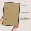 image:imageAmericanflat 8x10 Picture Frame with ShatterResistant Glass  Use as 5x7 Frame with Mat or Display 8x10 Photo Without Mat  Streamline Collection  Picture Frames for Tabletop and Wall  White  Shatterresistant glass wall or tabletop display with included easel sawtooth hangers included secure turntab backingBlack