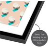 image:imageAmericanflat 8x10 Picture Frame with ShatterResistant Glass  Use as 5x7 Frame with Mat or Display 8x10 Photo Without Mat  Streamline Collection  Picture Frames for Tabletop and Wall  White  Shatterresistant glass wall or tabletop display with included easel sawtooth hangers included secure turntab backingBlack