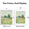 image:imageAmericanflat 8x10 Picture Frame with ShatterResistant Glass  Use as 5x7 Frame with Mat or Display 8x10 Photo Without Mat  Streamline Collection  Picture Frames for Tabletop and Wall  White  Shatterresistant glass wall or tabletop display with included easel sawtooth hangers included secure turntab backingWhite