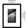 image:imageAmericanflat 8x10 Picture Frame with ShatterResistant Glass  Use as 5x7 Frame with Mat or Display 8x10 Photo Without Mat  Streamline Collection  Picture Frames for Tabletop and Wall  White  Shatterresistant glass wall or tabletop display with included easel sawtooth hangers included secure turntab backingBlack