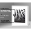 image:imageAmericanflat 8x10 Picture Frame with ShatterResistant Glass  Use as 5x7 Frame with Mat or Display 8x10 Photo Without Mat  Streamline Collection  Picture Frames for Tabletop and Wall  White  Shatterresistant glass wall or tabletop display with included easel sawtooth hangers included secure turntab backingWhite