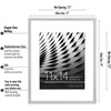 image:imageAmericanflat 8x10 Picture Frame with ShatterResistant Glass  Use as 5x7 Frame with Mat or Display 8x10 Photo Without Mat  Streamline Collection  Picture Frames for Tabletop and Wall  White  Shatterresistant glass wall or tabletop display with included easel sawtooth hangers included secure turntab backingSilver