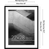 image:imageAmericanflat 8x10 Picture Frame with ShatterResistant Glass  Use as 5x7 Frame with Mat or Display 8x10 Photo Without Mat  Streamline Collection  Picture Frames for Tabletop and Wall  White  Shatterresistant glass wall or tabletop display with included easel sawtooth hangers included secure turntab backingBlack