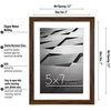 image:imageAmericanflat 8x10 Picture Frame with ShatterResistant Glass  Use as 5x7 Frame with Mat or Display 8x10 Photo Without Mat  Streamline Collection  Picture Frames for Tabletop and Wall  White  Shatterresistant glass wall or tabletop display with included easel sawtooth hangers included secure turntab backingWalnut