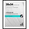 image:imageAmericanflat 8x10 Picture Frame with ShatterResistant Glass  Use as 5x7 Frame with Mat or Display 8x10 Photo Without Mat  Streamline Collection  Picture Frames for Tabletop and Wall  White  Shatterresistant glass wall or tabletop display with included easel sawtooth hangers included secure turntab backingBlack