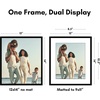 image:imageAmericanflat 8x10 Picture Frame with ShatterResistant Glass  Use as 5x7 Frame with Mat or Display 8x10 Photo Without Mat  Streamline Collection  Picture Frames for Tabletop and Wall  White  Shatterresistant glass wall or tabletop display with included easel sawtooth hangers included secure turntab backingBlack