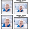 image:imageAmericanflat 8x10 Picture Frame with ShatterResistant Glass  Use as 5x7 Frame with Mat or Display 8x10 Photo Without Mat  Streamline Collection  Picture Frames for Tabletop and Wall  White  Shatterresistant glass wall or tabletop display with included easel sawtooth hangers included secure turntab backingBlack
