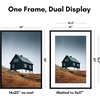 image:imageAmericanflat 8x10 Picture Frame with ShatterResistant Glass  Use as 5x7 Frame with Mat or Display 8x10 Photo Without Mat  Streamline Collection  Picture Frames for Tabletop and Wall  White  Shatterresistant glass wall or tabletop display with included easel sawtooth hangers included secure turntab backingBlack