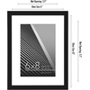 image:imageAmericanflat 8x10 Picture Frame with ShatterResistant Glass  Use as 5x7 Frame with Mat or Display 8x10 Photo Without Mat  Streamline Collection  Picture Frames for Tabletop and Wall  White  Shatterresistant glass wall or tabletop display with included easel sawtooth hangers included secure turntab backingBlack