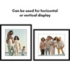 image:imageAmericanflat 8x10 Picture Frame with ShatterResistant Glass  Use as 5x7 Frame with Mat or Display 8x10 Photo Without Mat  Streamline Collection  Picture Frames for Tabletop and Wall  White  Shatterresistant glass wall or tabletop display with included easel sawtooth hangers included secure turntab backingBlack