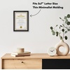 image:imageAmericanflat 8x10 Picture Frame with ShatterResistant Glass  Use as 5x7 Frame with Mat or Display 8x10 Photo Without Mat  Streamline Collection  Picture Frames for Tabletop and Wall  White  Shatterresistant glass wall or tabletop display with included easel sawtooth hangers included secure turntab backingBlack