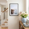 image:imageAmericanflat 8x10 Picture Frame with ShatterResistant Glass  Use as 5x7 Frame with Mat or Display 8x10 Photo Without Mat  Streamline Collection  Picture Frames for Tabletop and Wall  White  Shatterresistant glass wall or tabletop display with included easel sawtooth hangers included secure turntab backingBlack