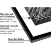 image:imageAmericanflat 8x10 Picture Frame with ShatterResistant Glass  Use as 5x7 Frame with Mat or Display 8x10 Photo Without Mat  Streamline Collection  Picture Frames for Tabletop and Wall  White  Shatterresistant glass wall or tabletop display with included easel sawtooth hangers included secure turntab backingBlack