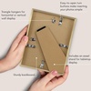 image:imageAmericanflat 8x10 Picture Frame with ShatterResistant Glass  Use as 5x7 Frame with Mat or Display 8x10 Photo Without Mat  Streamline Collection  Picture Frames for Tabletop and Wall  White  Shatterresistant glass wall or tabletop display with included easel sawtooth hangers included secure turntab backingGold