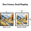 image:imageAmericanflat 8x10 Picture Frame with ShatterResistant Glass  Use as 5x7 Frame with Mat or Display 8x10 Photo Without Mat  Streamline Collection  Picture Frames for Tabletop and Wall  White  Shatterresistant glass wall or tabletop display with included easel sawtooth hangers included secure turntab backingBlack
