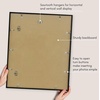 image:imageAmericanflat 8x10 Picture Frame with ShatterResistant Glass  Use as 5x7 Frame with Mat or Display 8x10 Photo Without Mat  Streamline Collection  Picture Frames for Tabletop and Wall  White  Shatterresistant glass wall or tabletop display with included easel sawtooth hangers included secure turntab backingBlack