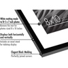 image:imageAmericanflat 8x10 Picture Frame with ShatterResistant Glass  Use as 5x7 Frame with Mat or Display 8x10 Photo Without Mat  Streamline Collection  Picture Frames for Tabletop and Wall  White  Shatterresistant glass wall or tabletop display with included easel sawtooth hangers included secure turntab backingBlack