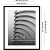 image:imageAmericanflat 8x10 Picture Frame with ShatterResistant Glass  Use as 5x7 Frame with Mat or Display 8x10 Photo Without Mat  Streamline Collection  Picture Frames for Tabletop and Wall  White  Shatterresistant glass wall or tabletop display with included easel sawtooth hangers included secure turntab backingBlack