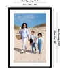 image:imageAmericanflat 8x10 Picture Frame with ShatterResistant Glass  Use as 5x7 Frame with Mat or Display 8x10 Photo Without Mat  Streamline Collection  Picture Frames for Tabletop and Wall  White  Shatterresistant glass wall or tabletop display with included easel sawtooth hangers included secure turntab backingBlack