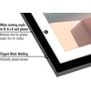 image:imageAmericanflat 8x10 Picture Frame with ShatterResistant Glass  Use as 5x7 Frame with Mat or Display 8x10 Photo Without Mat  Streamline Collection  Picture Frames for Tabletop and Wall  White  Shatterresistant glass wall or tabletop display with included easel sawtooth hangers included secure turntab backingBlack