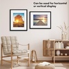 image:imageAmericanflat 8x10 Picture Frame with ShatterResistant Glass  Use as 5x7 Frame with Mat or Display 8x10 Photo Without Mat  Streamline Collection  Picture Frames for Tabletop and Wall  White  Shatterresistant glass wall or tabletop display with included easel sawtooth hangers included secure turntab backingBlack