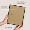 image:imageAmericanflat 8x10 Picture Frame with ShatterResistant Glass  Use as 5x7 Frame with Mat or Display 8x10 Photo Without Mat  Streamline Collection  Picture Frames for Tabletop and Wall  White  Shatterresistant glass wall or tabletop display with included easel sawtooth hangers included secure turntab backingBlack