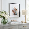 image:imageAmericanflat 8x10 Picture Frame with ShatterResistant Glass  Use as 5x7 Frame with Mat or Display 8x10 Photo Without Mat  Streamline Collection  Picture Frames for Tabletop and Wall  White  Shatterresistant glass wall or tabletop display with included easel sawtooth hangers included secure turntab backingBlack