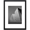 image:imageAmericanflat 8x10 Picture Frame with ShatterResistant Glass  Use as 5x7 Frame with Mat or Display 8x10 Photo Without Mat  Streamline Collection  Picture Frames for Tabletop and Wall  White  Shatterresistant glass wall or tabletop display with included easel sawtooth hangers included secure turntab backingBlack