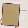 image:imageAmericanflat 8x10 Picture Frame with ShatterResistant Glass  Use as 5x7 Frame with Mat or Display 8x10 Photo Without Mat  Streamline Collection  Picture Frames for Tabletop and Wall  White  Shatterresistant glass wall or tabletop display with included easel sawtooth hangers included secure turntab backingBlack