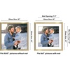 image:imageAmericanflat 8x10 Picture Frame with ShatterResistant Glass  Use as 5x7 Frame with Mat or Display 8x10 Photo Without Mat  Streamline Collection  Picture Frames for Tabletop and Wall  White  Shatterresistant glass wall or tabletop display with included easel sawtooth hangers included secure turntab backingGold