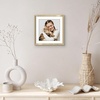image:imageAmericanflat 8x10 Picture Frame with ShatterResistant Glass  Use as 5x7 Frame with Mat or Display 8x10 Photo Without Mat  Streamline Collection  Picture Frames for Tabletop and Wall  White  Shatterresistant glass wall or tabletop display with included easel sawtooth hangers included secure turntab backingGold