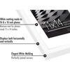 image:imageAmericanflat 8x10 Picture Frame with ShatterResistant Glass  Use as 5x7 Frame with Mat or Display 8x10 Photo Without Mat  Streamline Collection  Picture Frames for Tabletop and Wall  White  Shatterresistant glass wall or tabletop display with included easel sawtooth hangers included secure turntab backingWhite