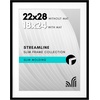 image:imageAmericanflat 8x10 Picture Frame with ShatterResistant Glass  Use as 5x7 Frame with Mat or Display 8x10 Photo Without Mat  Streamline Collection  Picture Frames for Tabletop and Wall  White  Shatterresistant glass wall or tabletop display with included easel sawtooth hangers included secure turntab backingBlack