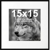 image:imageAmericanflat 8x10 Picture Frame with ShatterResistant Glass  Use as 5x7 Frame with Mat or Display 8x10 Photo Without Mat  Streamline Collection  Picture Frames for Tabletop and Wall  White  Shatterresistant glass wall or tabletop display with included easel sawtooth hangers included secure turntab backingBlack