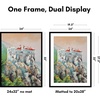 image:imageAmericanflat 8x10 Picture Frame with ShatterResistant Glass  Use as 5x7 Frame with Mat or Display 8x10 Photo Without Mat  Streamline Collection  Picture Frames for Tabletop and Wall  White  Shatterresistant glass wall or tabletop display with included easel sawtooth hangers included secure turntab backingBlack