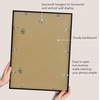 image:imageAmericanflat 8x10 Picture Frame with ShatterResistant Glass  Use as 5x7 Frame with Mat or Display 8x10 Photo Without Mat  Streamline Collection  Picture Frames for Tabletop and Wall  White  Shatterresistant glass wall or tabletop display with included easel sawtooth hangers included secure turntab backingBlack