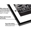 image:imageAmericanflat 8x10 Picture Frame with ShatterResistant Glass  Use as 5x7 Frame with Mat or Display 8x10 Photo Without Mat  Streamline Collection  Picture Frames for Tabletop and Wall  White  Shatterresistant glass wall or tabletop display with included easel sawtooth hangers included secure turntab backingBlack
