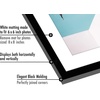 image:imageAmericanflat 8x10 Picture Frame with ShatterResistant Glass  Use as 5x7 Frame with Mat or Display 8x10 Photo Without Mat  Streamline Collection  Picture Frames for Tabletop and Wall  White  Shatterresistant glass wall or tabletop display with included easel sawtooth hangers included secure turntab backingBlack