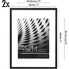 image:imageAmericanflat 8x10 Picture Frame with ShatterResistant Glass  Use as 5x7 Frame with Mat or Display 8x10 Photo Without Mat  Streamline Collection  Picture Frames for Tabletop and Wall  White  Shatterresistant glass wall or tabletop display with included easel sawtooth hangers included secure turntab backingBlack