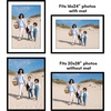 image:imageAmericanflat 8x10 Picture Frame with ShatterResistant Glass  Use as 5x7 Frame with Mat or Display 8x10 Photo Without Mat  Streamline Collection  Picture Frames for Tabletop and Wall  White  Shatterresistant glass wall or tabletop display with included easel sawtooth hangers included secure turntab backingBlack