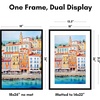 image:imageAmericanflat 8x10 Picture Frame with ShatterResistant Glass  Use as 5x7 Frame with Mat or Display 8x10 Photo Without Mat  Streamline Collection  Picture Frames for Tabletop and Wall  White  Shatterresistant glass wall or tabletop display with included easel sawtooth hangers included secure turntab backingBlack
