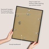 image:imageAmericanflat 8x10 Picture Frame with ShatterResistant Glass  Use as 5x7 Frame with Mat or Display 8x10 Photo Without Mat  Streamline Collection  Picture Frames for Tabletop and Wall  White  Shatterresistant glass wall or tabletop display with included easel sawtooth hangers included secure turntab backingBlack