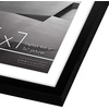 image:imageAmericanflat 8x10 Picture Frame with ShatterResistant Glass  Use as 5x7 Frame with Mat or Display 8x10 Photo Without Mat  Streamline Collection  Picture Frames for Tabletop and Wall  White  Shatterresistant glass wall or tabletop display with included easel sawtooth hangers included secure turntab backingBlack