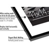 image:imageAmericanflat 8x10 Picture Frame with ShatterResistant Glass  Use as 5x7 Frame with Mat or Display 8x10 Photo Without Mat  Streamline Collection  Picture Frames for Tabletop and Wall  White  Shatterresistant glass wall or tabletop display with included easel sawtooth hangers included secure turntab backingBlack