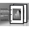 image:imageAmericanflat 8x10 Picture Frame with ShatterResistant Glass  Use as 5x7 Frame with Mat or Display 8x10 Photo Without Mat  Streamline Collection  Picture Frames for Tabletop and Wall  White  Shatterresistant glass wall or tabletop display with included easel sawtooth hangers included secure turntab backingBlack