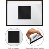 image:imageAmericanflat 8x12 Picture Frame with ShatterResistant Glass  Signature Collection  GalleryStyle Frames Made of Engineered Wood  Photo Frame for Tabletop and Wall Display  DriftwoodBlack