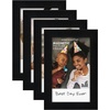 image:imageAmericanflat 8x12 Picture Frame with ShatterResistant Glass  Signature Collection  GalleryStyle Frames Made of Engineered Wood  Photo Frame for Tabletop and Wall Display  DriftwoodBlack