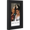 image:imageAmericanflat 8x12 Picture Frame with ShatterResistant Glass  Signature Collection  GalleryStyle Frames Made of Engineered Wood  Photo Frame for Tabletop and Wall Display  DriftwoodBlack